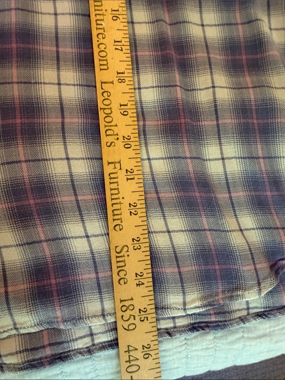 Casual Lavender Plaid Button Henley Tunic - Women - Picture 4 of 4